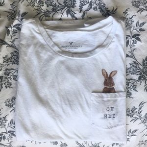 American Eagle Bunny Small Tee